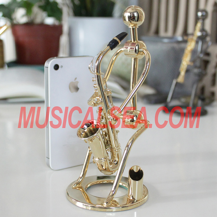 metallic figurine